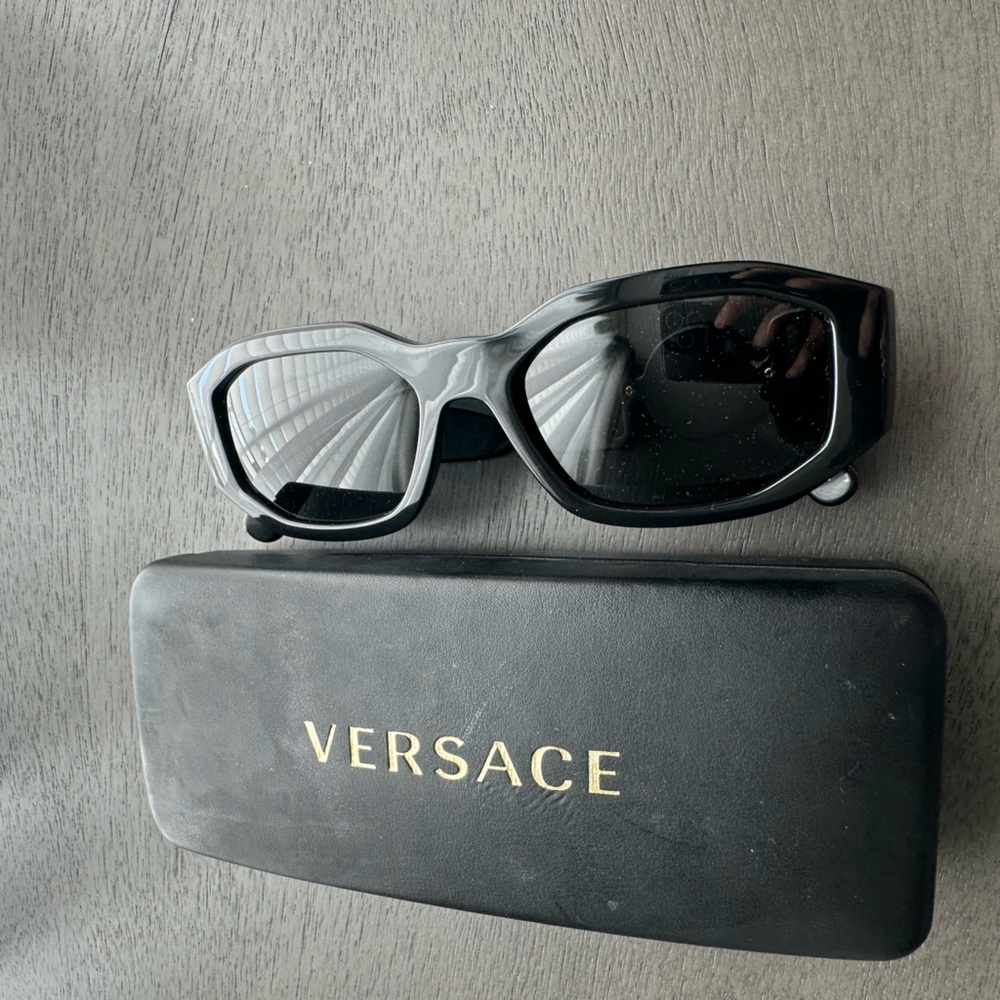 Versace Glossy Black Sunglasses